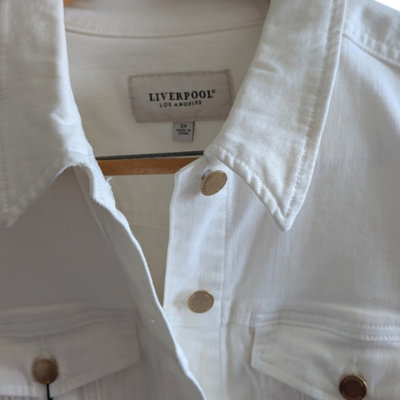 Liverpool Los Angeles Classic Jean Jacket | Porcelain | Size 2XL | NWT - Picture 5 of 10